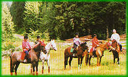 Reitergruppe in Bernau im Schwarzwald