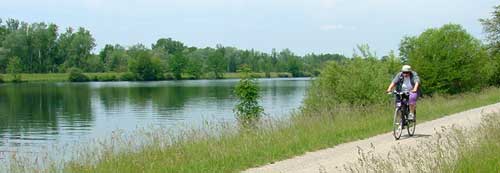 Radfahren am Rhein von Staufen nach Breisach